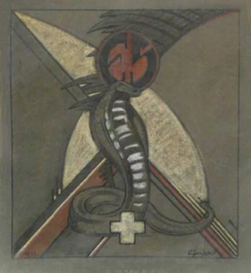 Gaston SUISSE (1896-1988) - Cobra dressé. 1932.