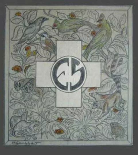 Gaston SUISSE (1896-1988) - Projet pour laque destiné à E M Sandoz