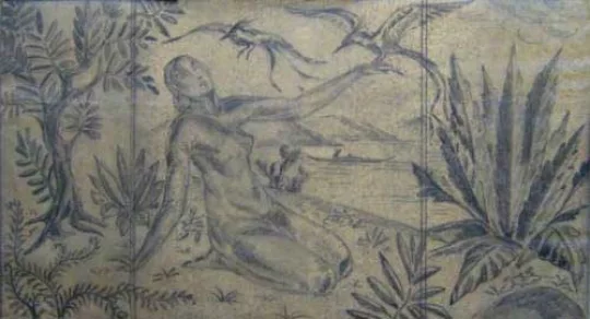 Gaston SUISSE (1896-1988) - Crayon et fusain sur papier. Vers 1925.